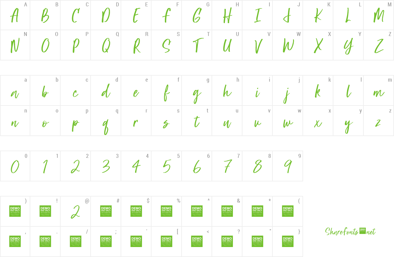 Font Super Natural preview